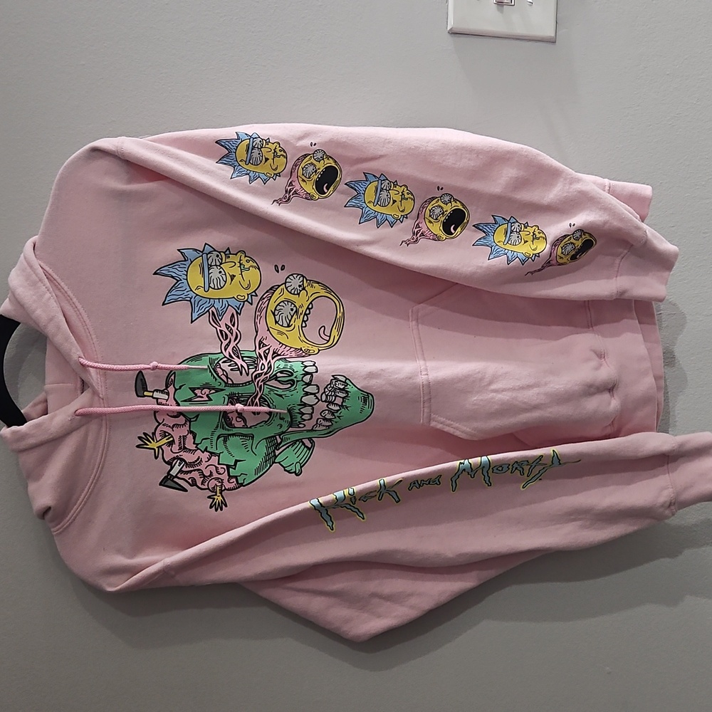 Rick And Morty Pink Hoodie